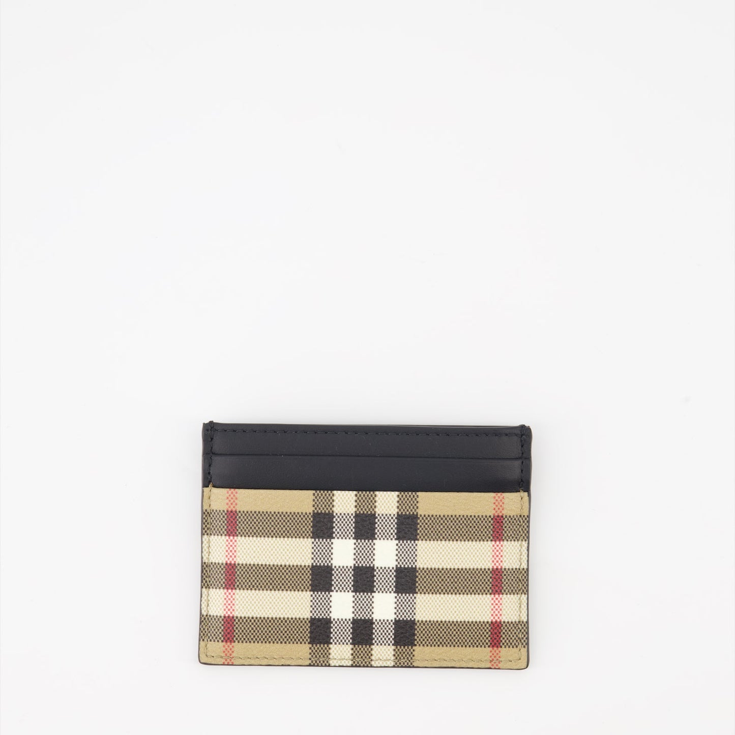 Burberry card holder, vintage checkered wallet, luxury accessories, high-end card case, elegant card holder