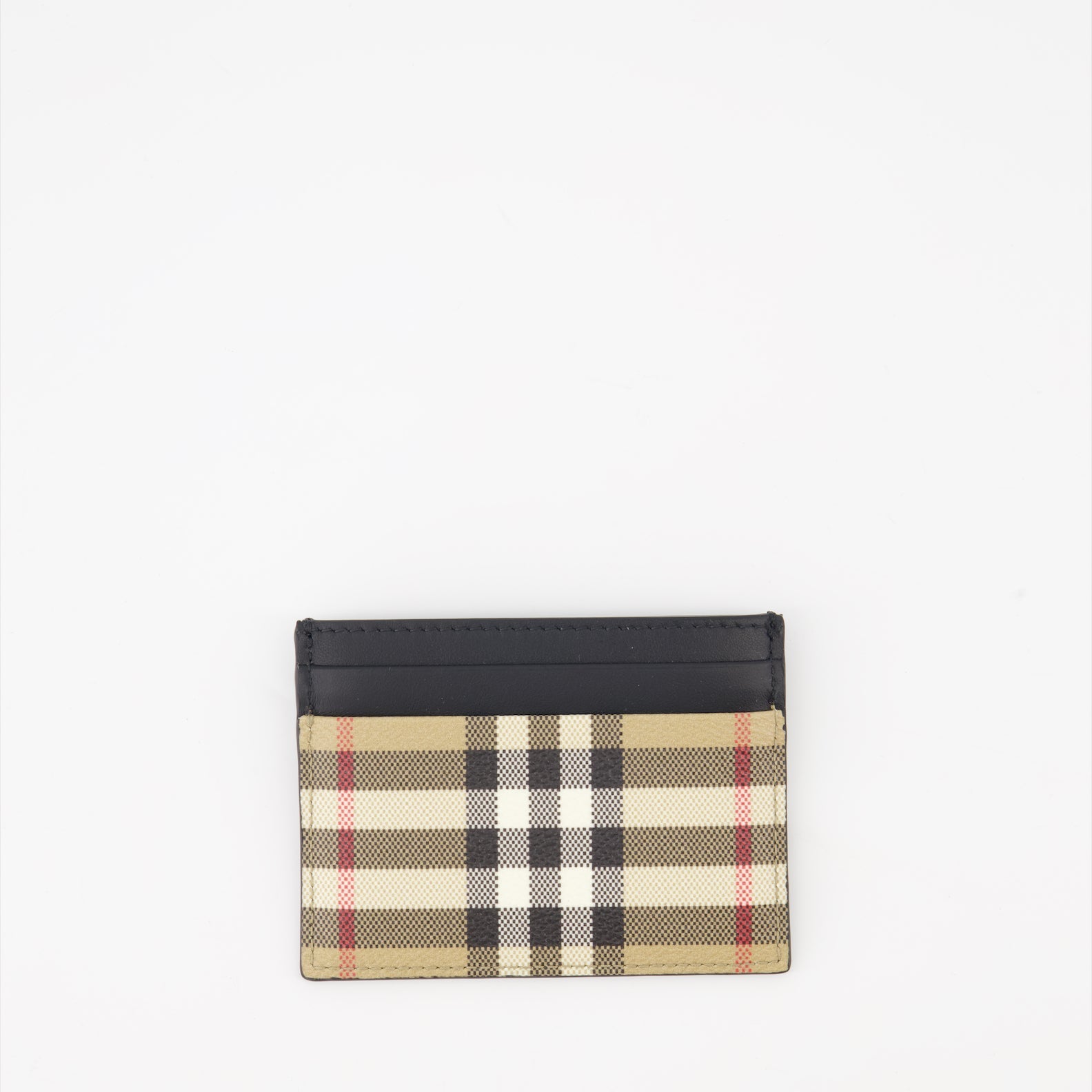 Burberry card holder, vintage checkered wallet, luxury accessories, high-end card case, elegant card holder