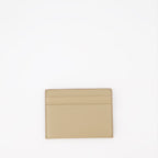 Grained leather, TB monogram, Burberry card holder, luxury accessory, compact wallet