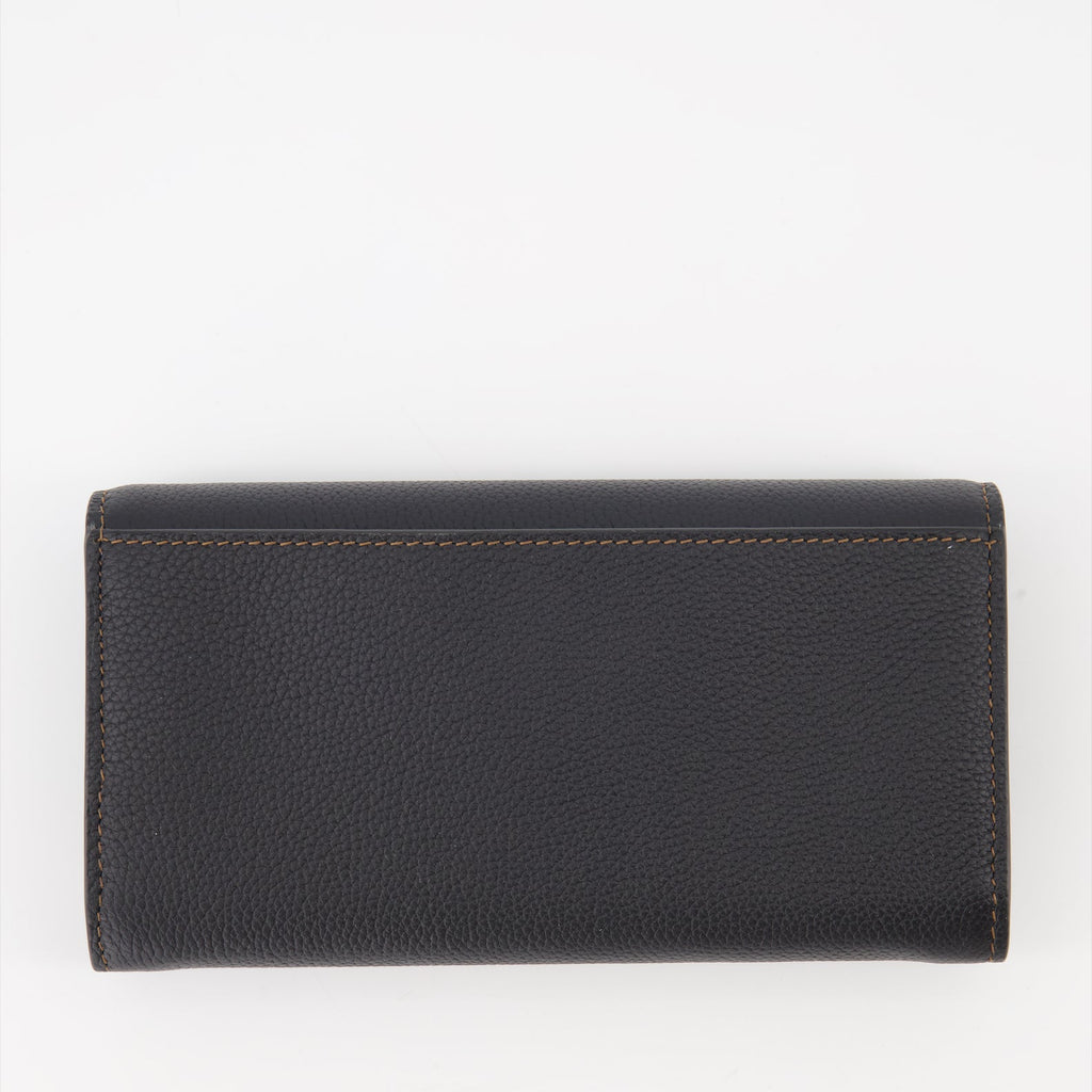 Burberry wallet, continental wallet, luxury leather wallet, TB logo wallet, high-end accessories