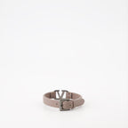 luxury bracelet, Valentino Garavani, VLogo Signature, beige leather bracelet, designer accessories