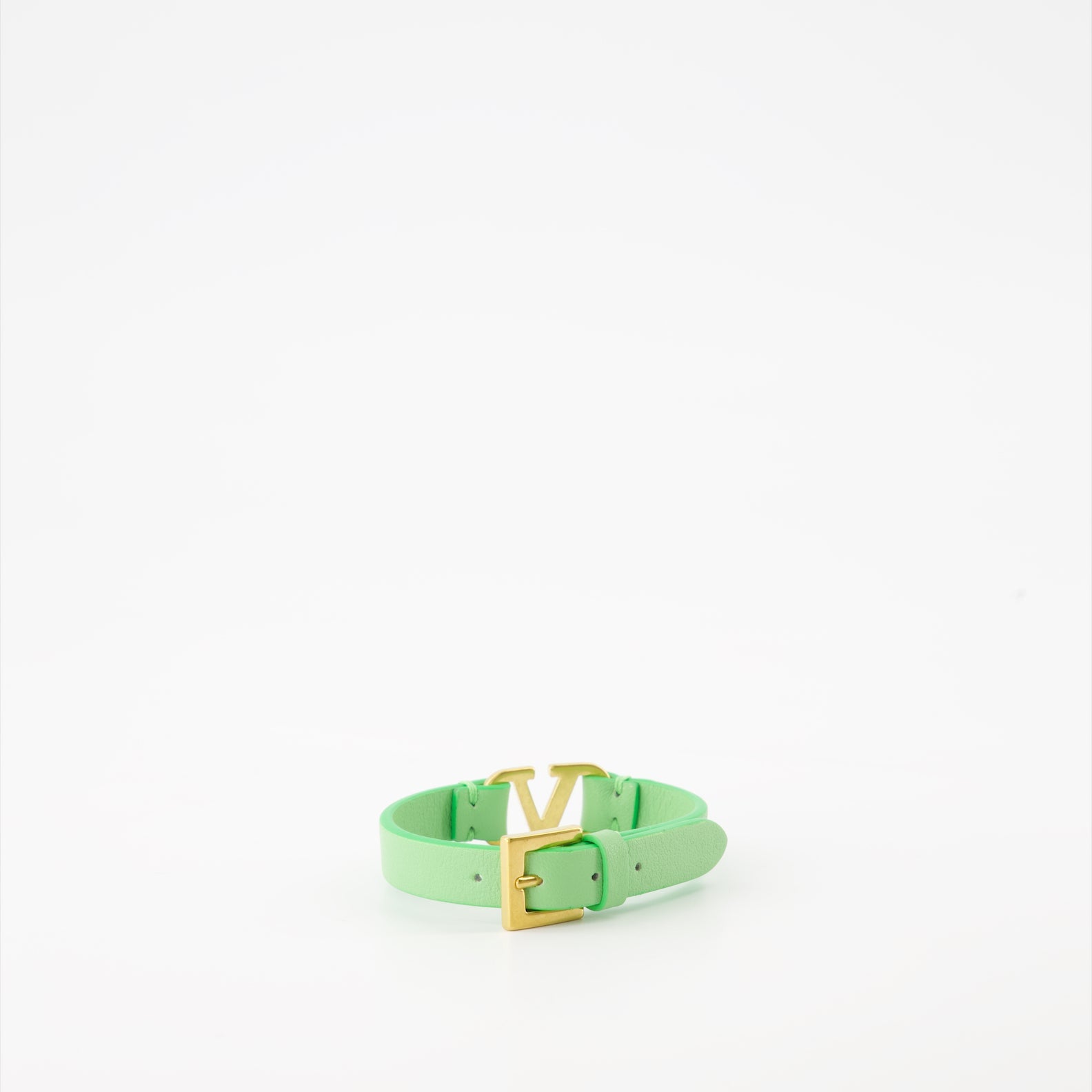 Valentino bracelet, VLogo bracelet, green leather bracelet, luxury accessories, designer jewelry