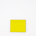 Mustard Leather Card Holder, Valentino Garavani, Luxury Accessories, VLogo Card Holder, Designer Card Holder