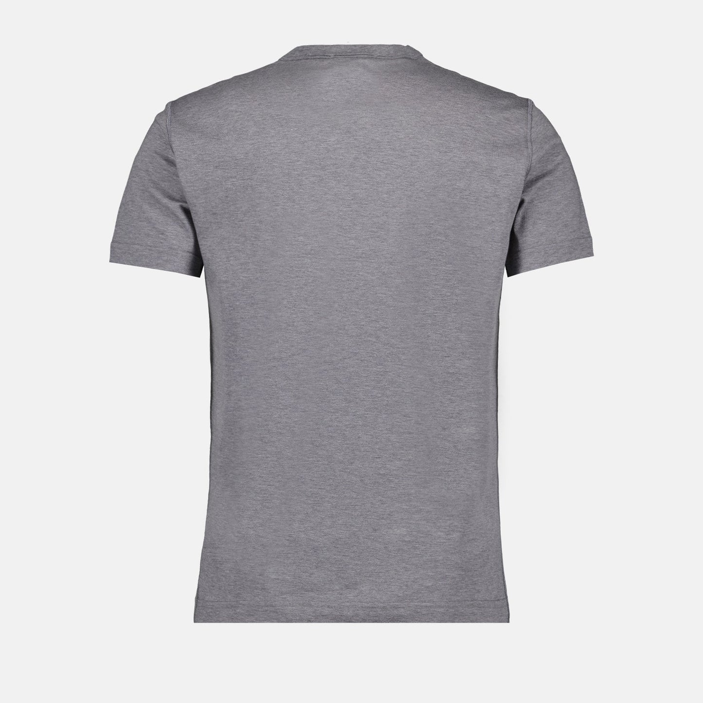 Dolce & Gabbana, gray logo T-shirt, luxury fashion, designer clothing, high-end casual wear