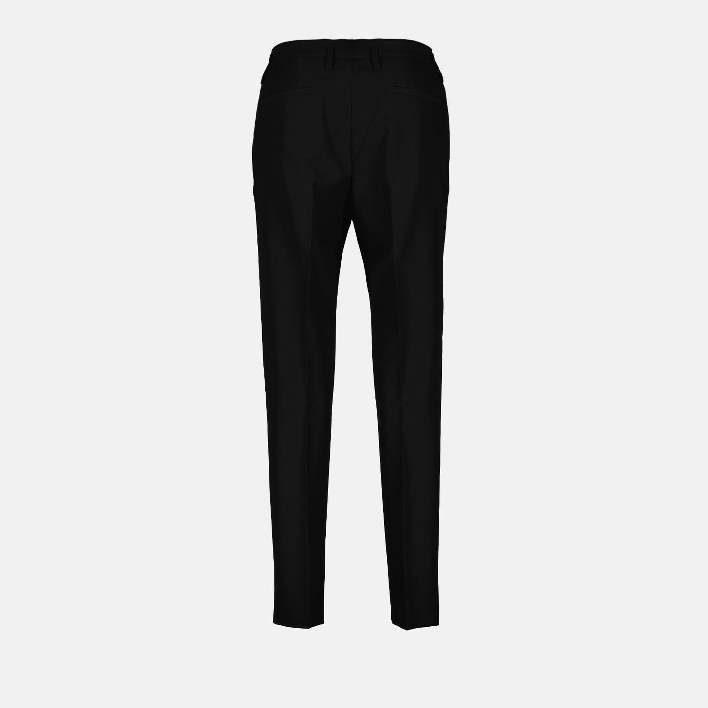 luxury trousers, Dolce & Gabbana, pleated black trousers, men's fashion, high-end clothing