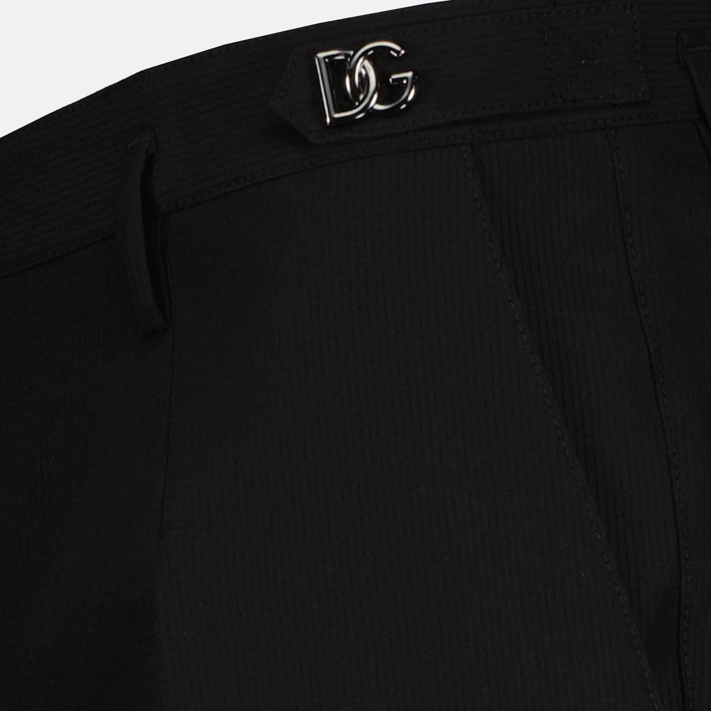 luxury trousers, Dolce & Gabbana, pleated black trousers, men's fashion, high-end clothing