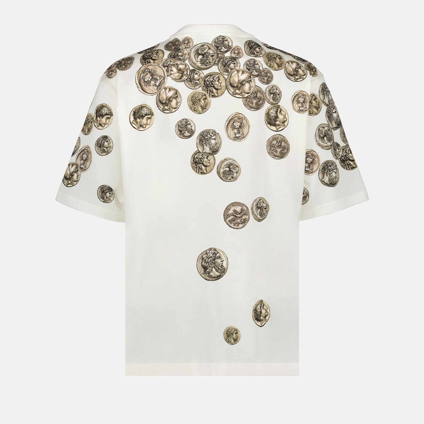 Roman coin print, Dolce & Gabbana, luxury T-shirt, premium fashion, designer wear