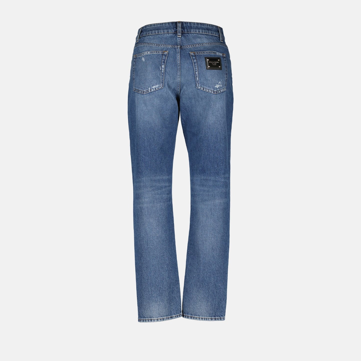 straight jeans, washed denim, Dolce & Gabbana jeans, luxury jeans, stylish jeans