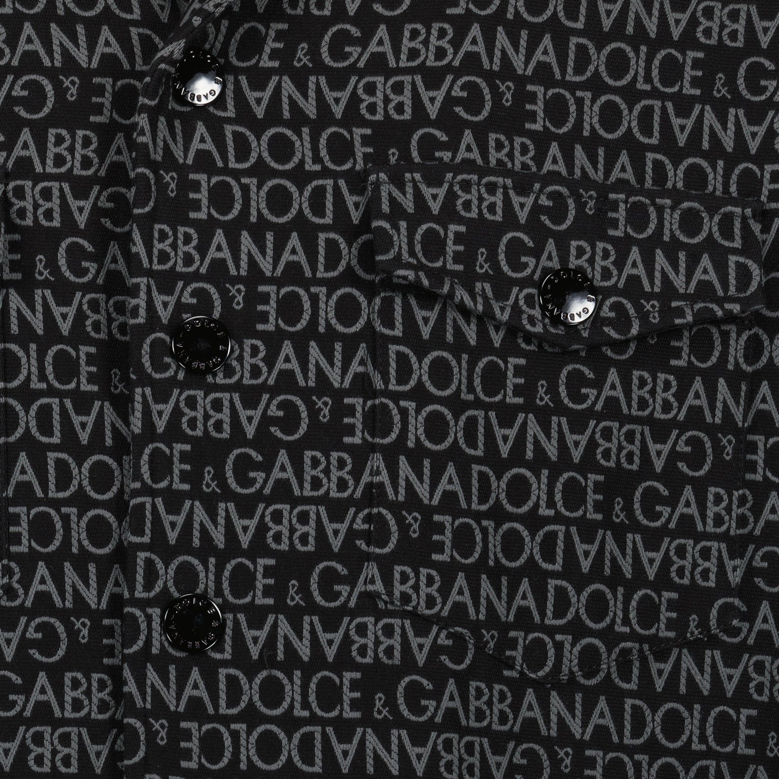 회색 모노그램 셔츠