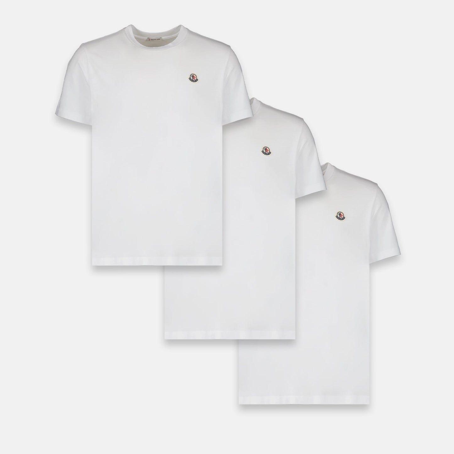 Moncler, logo T-shirt, luxury T-shirt, white T-shirt, premium menswear