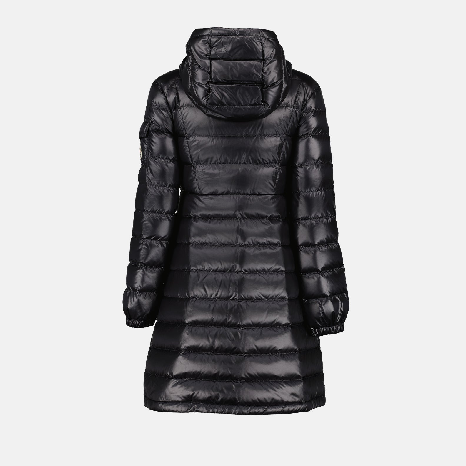 luxury down jacket, Moncler Amintore, long winter coat, designer outerwear, high-end fashion