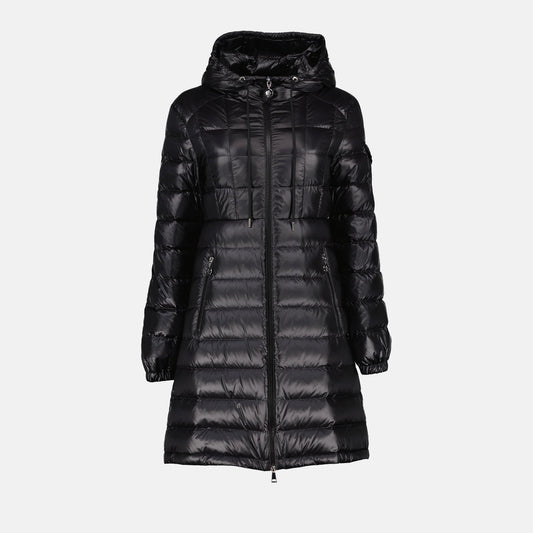 luxury down jacket, Moncler Amintore, long winter coat, designer outerwear, high-end fashion