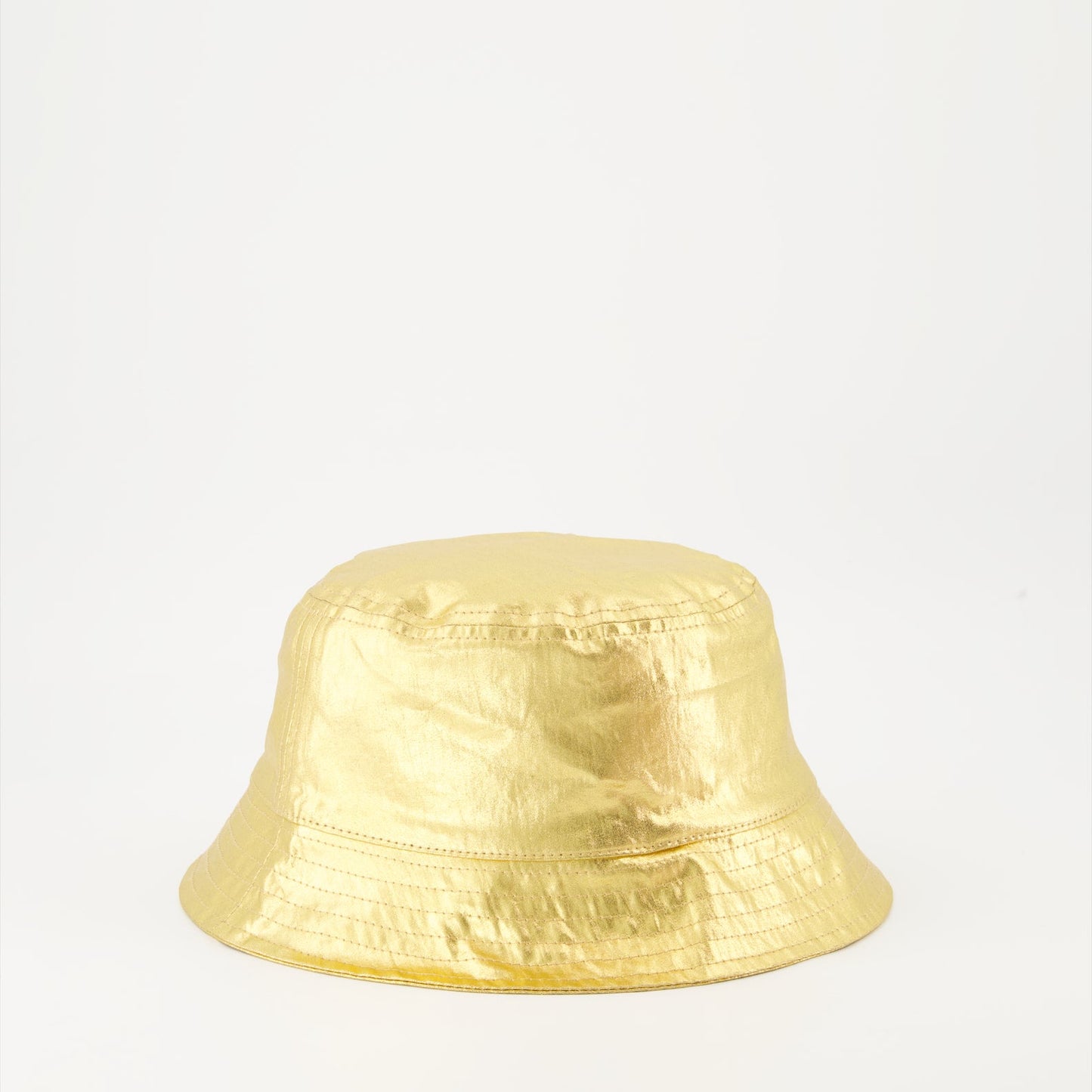 luxury bucket hat, Moncler accessories, golden hat, designer hats, cotton bucket hat