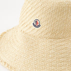 Bilde av beige stråhatt fra Moncler for kvinner - Sesong Vår-Sommer 2024 - Detaljvisning 1