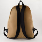 Pierrick backpack, brown leather backpack, Moncler, luxury accessories, high-end fashion