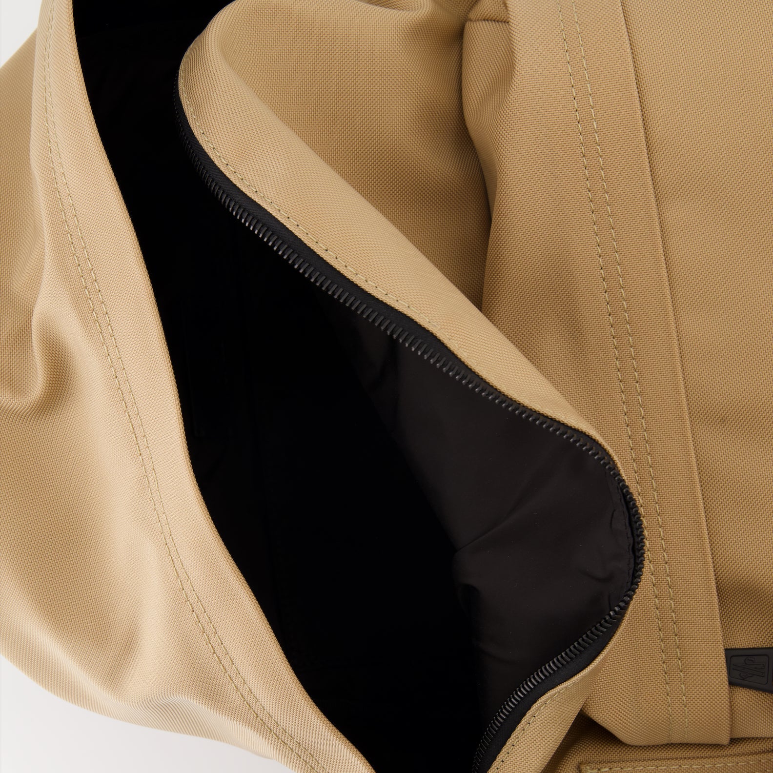 Pierrick backpack, brown leather backpack, Moncler, luxury accessories, high-end fashion