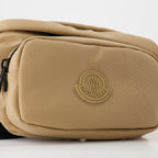 Moncler belt bag, nylon belt bag, brown belt bag, luxury accessories, designer belt bag