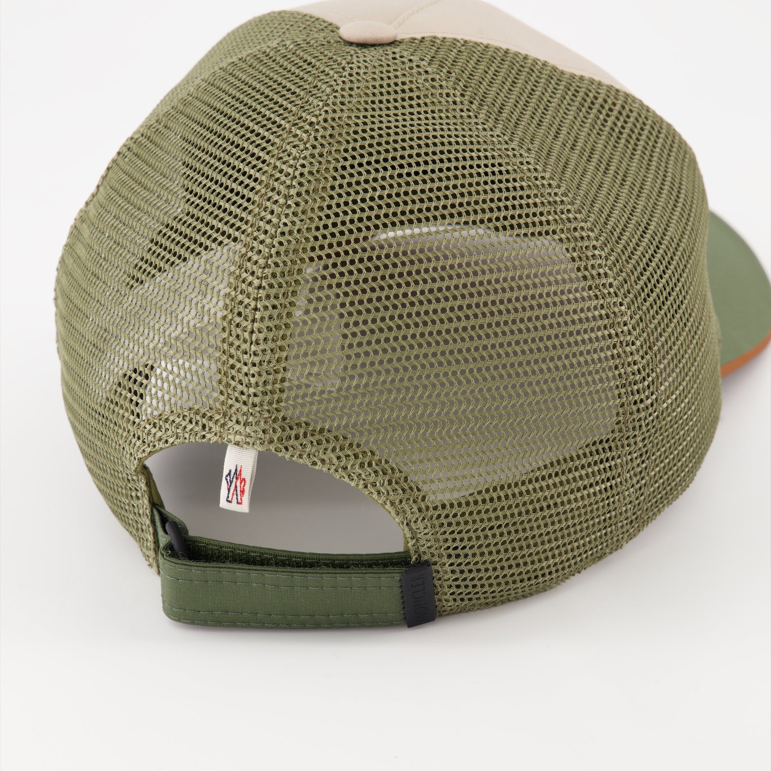 Luxury cap, Moncler Grenoble, bi-material, cotton mesh cap, high-end fashion accessory