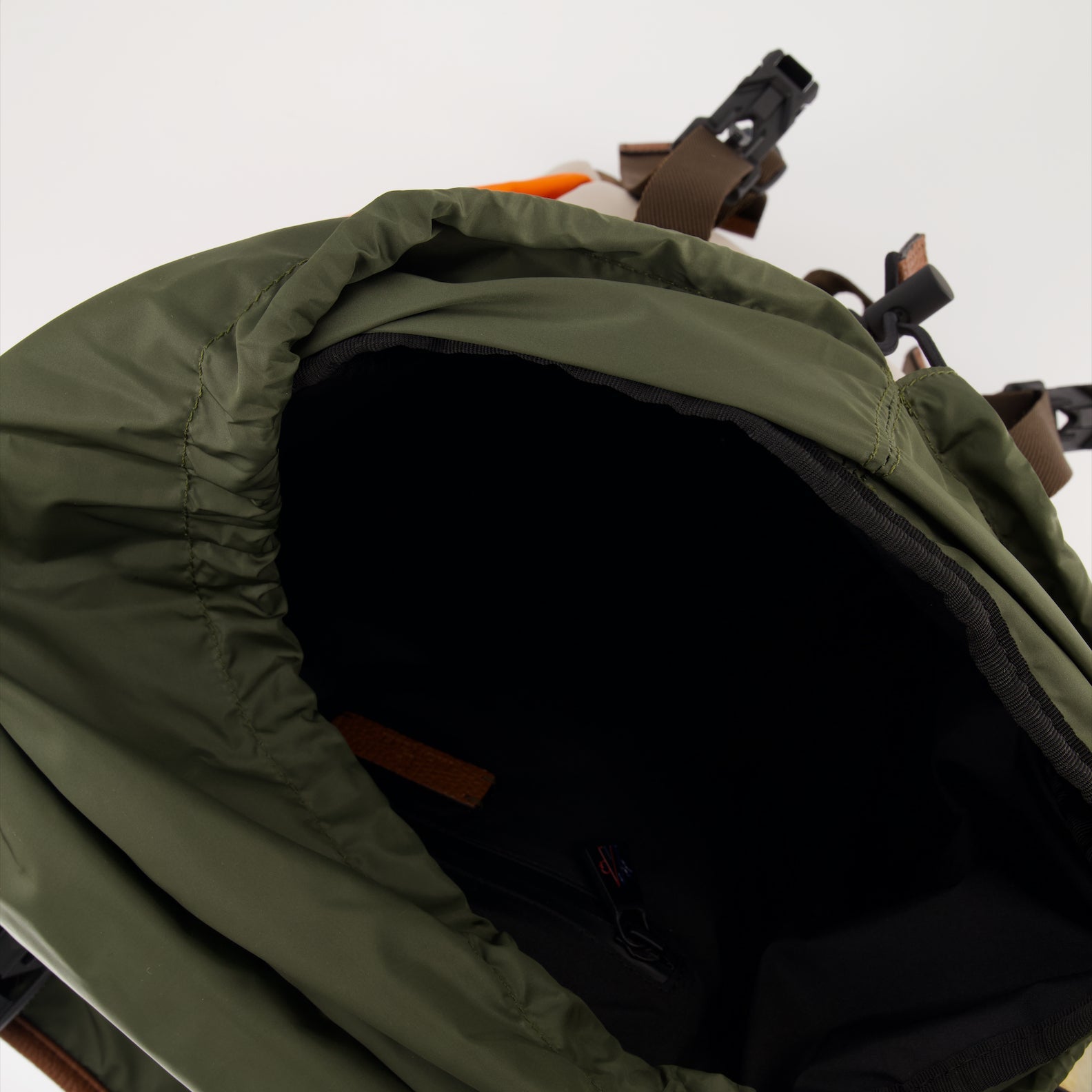   Nylon backpack, luxury accessories, Moncler backpack, stylish utility, high-end backpack  