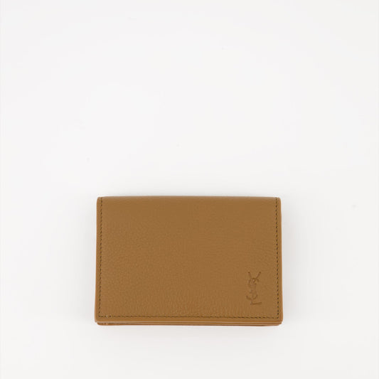 luxury wallet, grain leather wallet, Cassandre Shadow wallet, Saint Laurent wallet, men's accessories