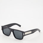 Immagine degli occhiali da sole con montatura nera SL 659 di Saint Laurent per unisex - Stagione Primavera-Estate 2024 - Vista posteriore