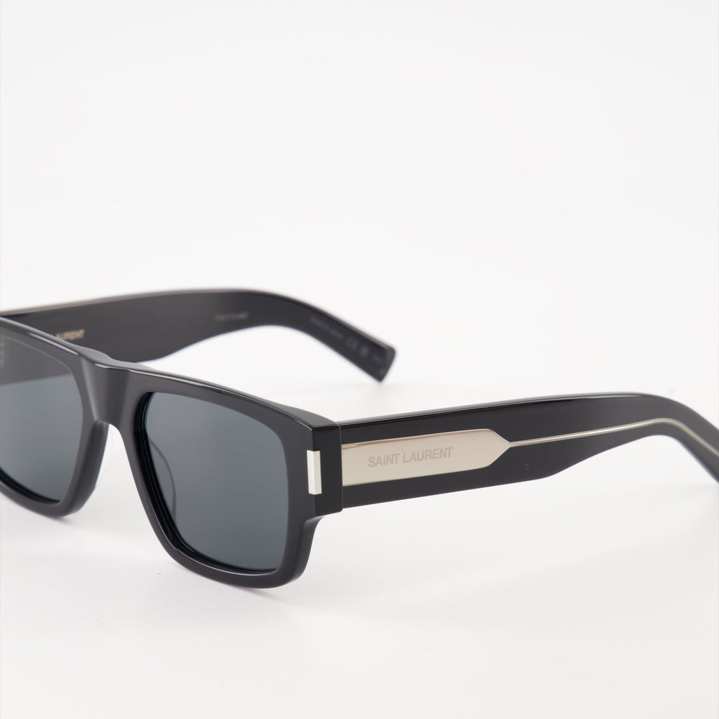 luxury sunglasses, Saint Laurent, unisex sunglasses, black frame shades, high-end eyewear