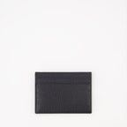 Saint Laurent Leather Card Holder, Luxury Card Holder, Grained Leather Accessories, High-End Card Wallet, Designer Leather Goods