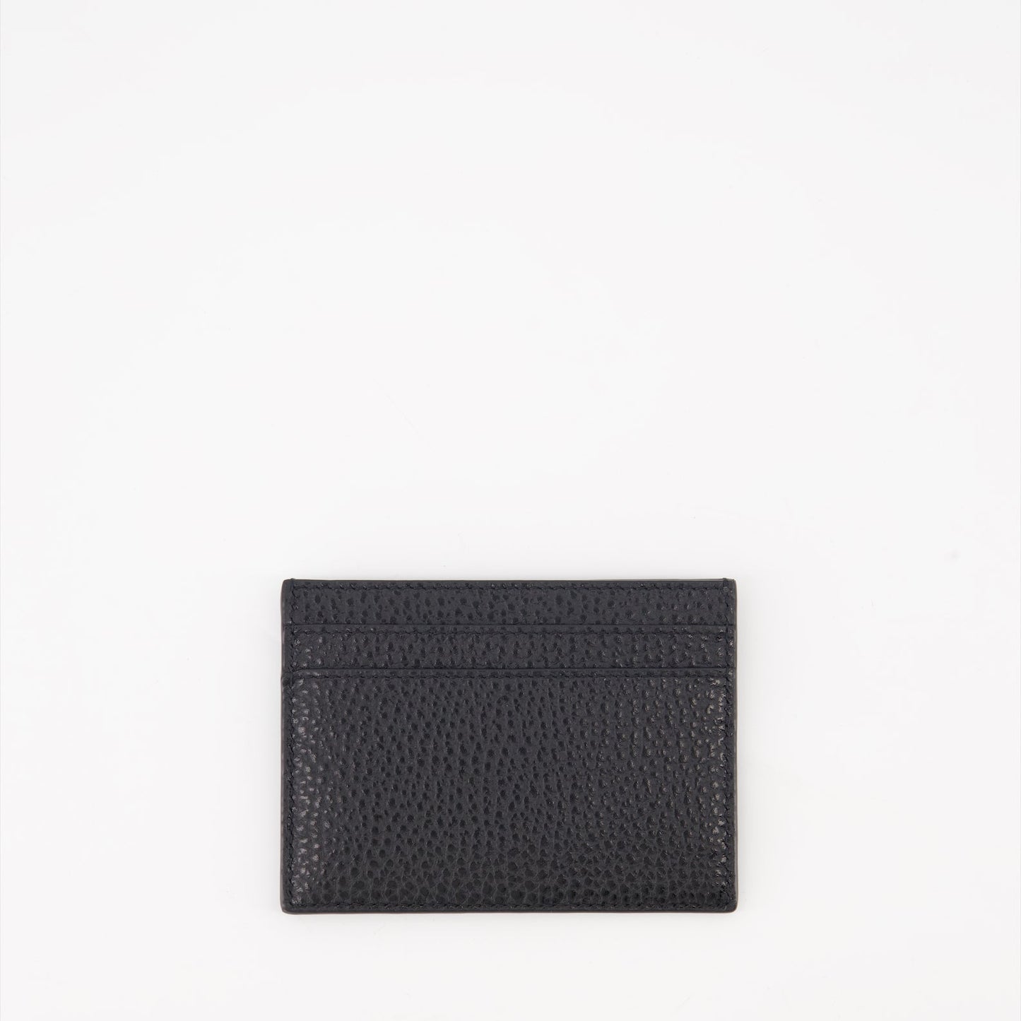 Saint Laurent Leather Card Holder, Luxury Card Holder, Grained Leather Accessories, High-End Card Wallet, Designer Leather Goods