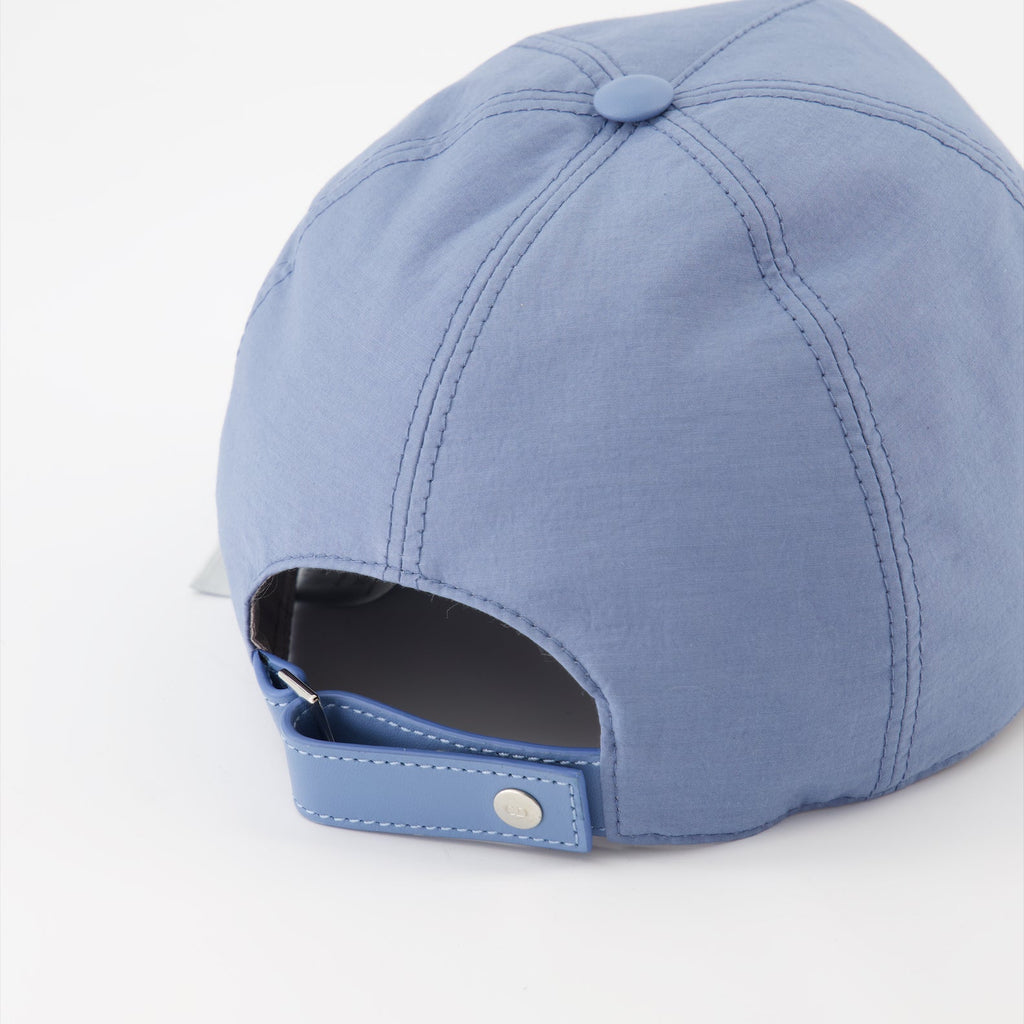 Dior cotton cap, blue couture cap, luxury headwear, designer cap, Dior accessory
