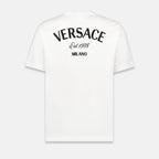 Versace, Milano, white T-shirt, luxury T-shirt, men's fashion