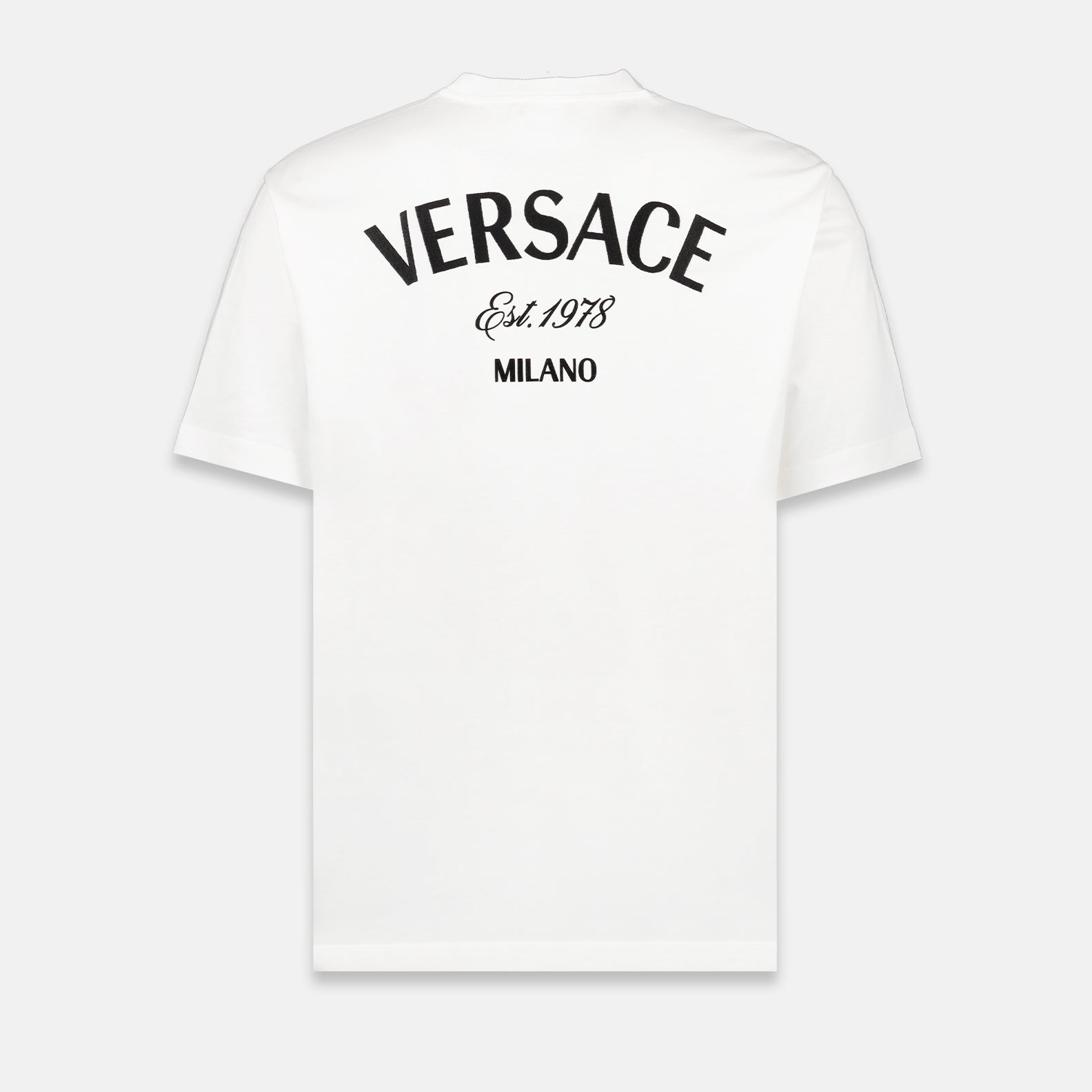 Versace, Milano, white T-shirt, luxury T-shirt, men's fashion