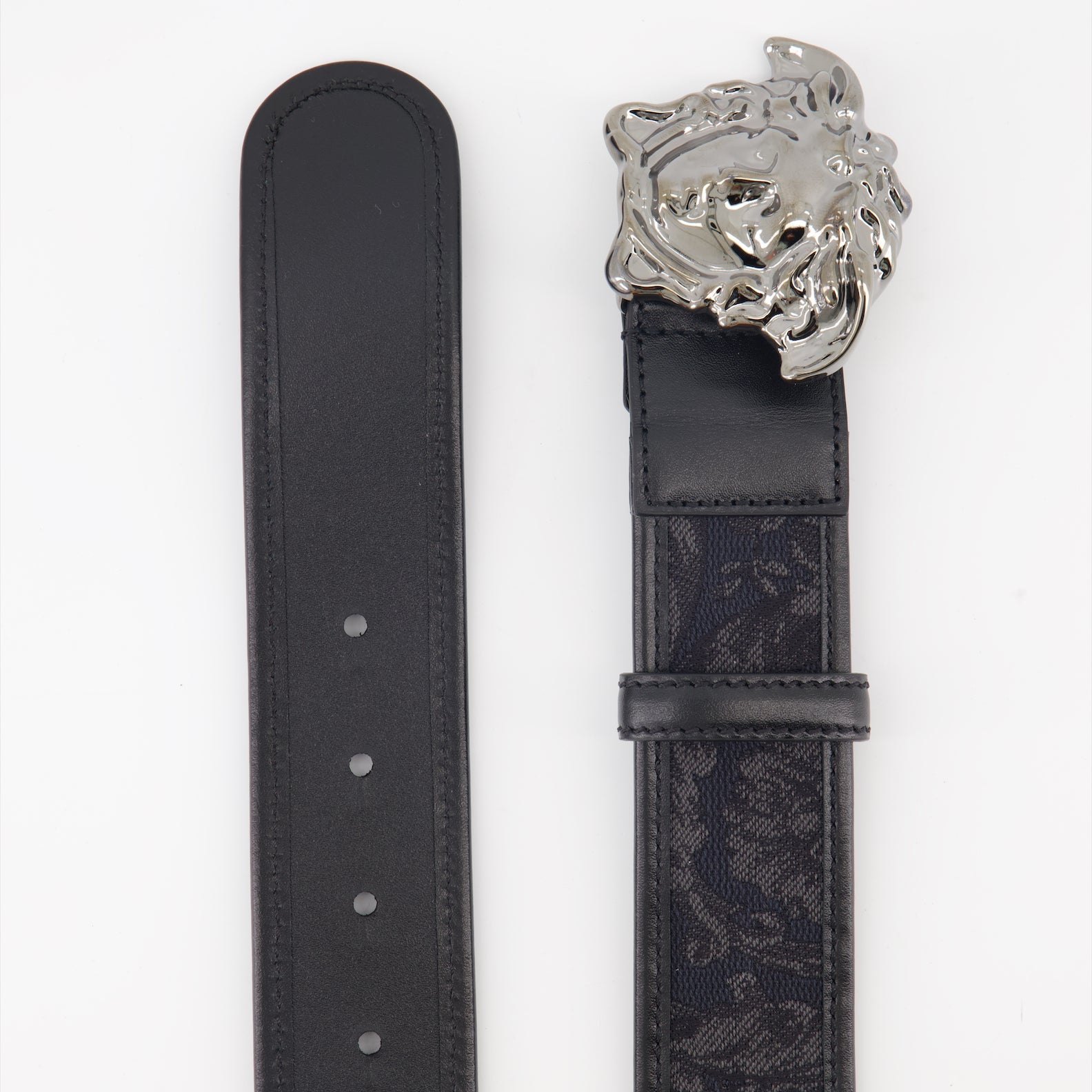 Versace belt, Medusa belt, Barocco design belt, luxury leather belt, designer accessories