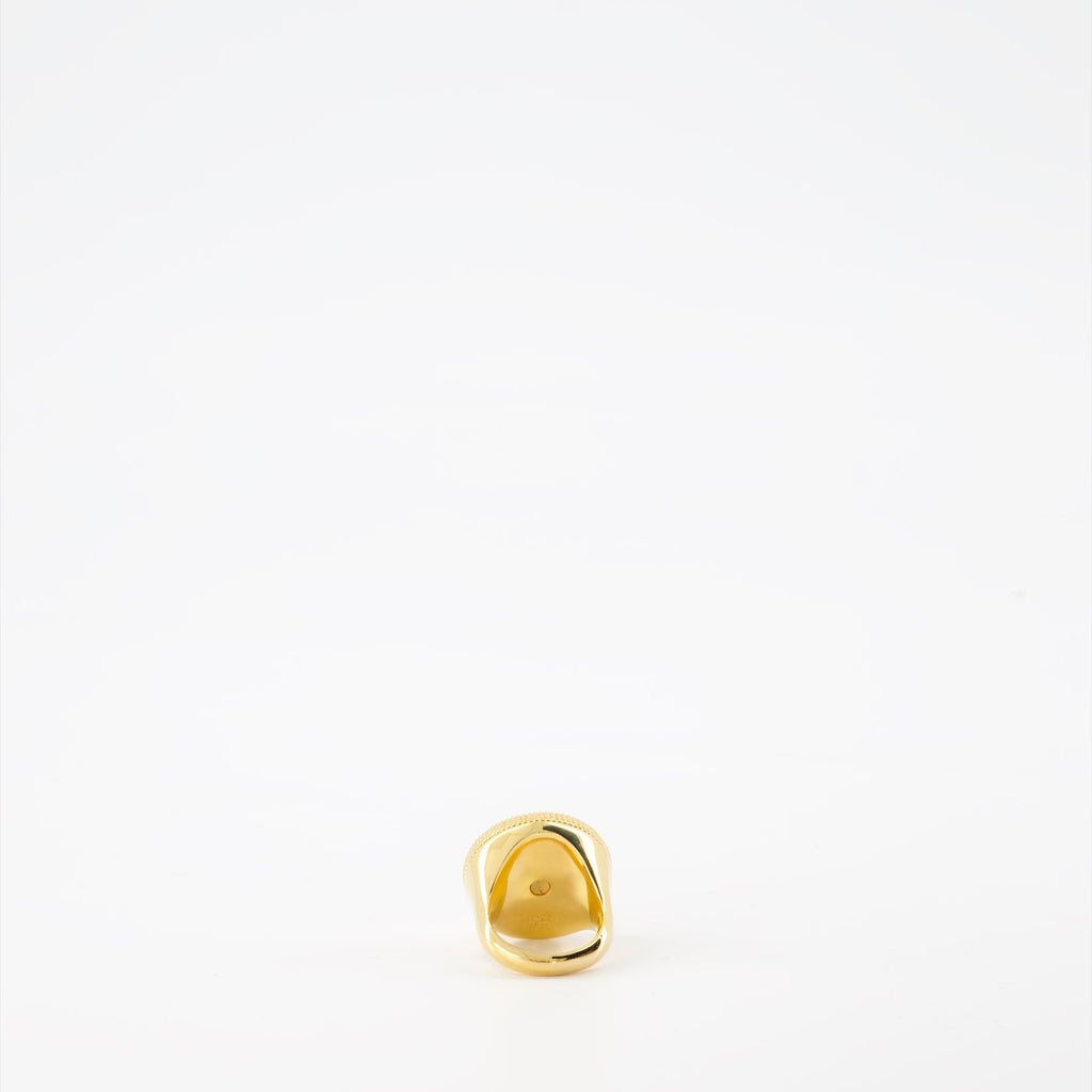 Versace ring, Gold Medusa ring, luxury jewelry, designer accessories, iconic Medusa