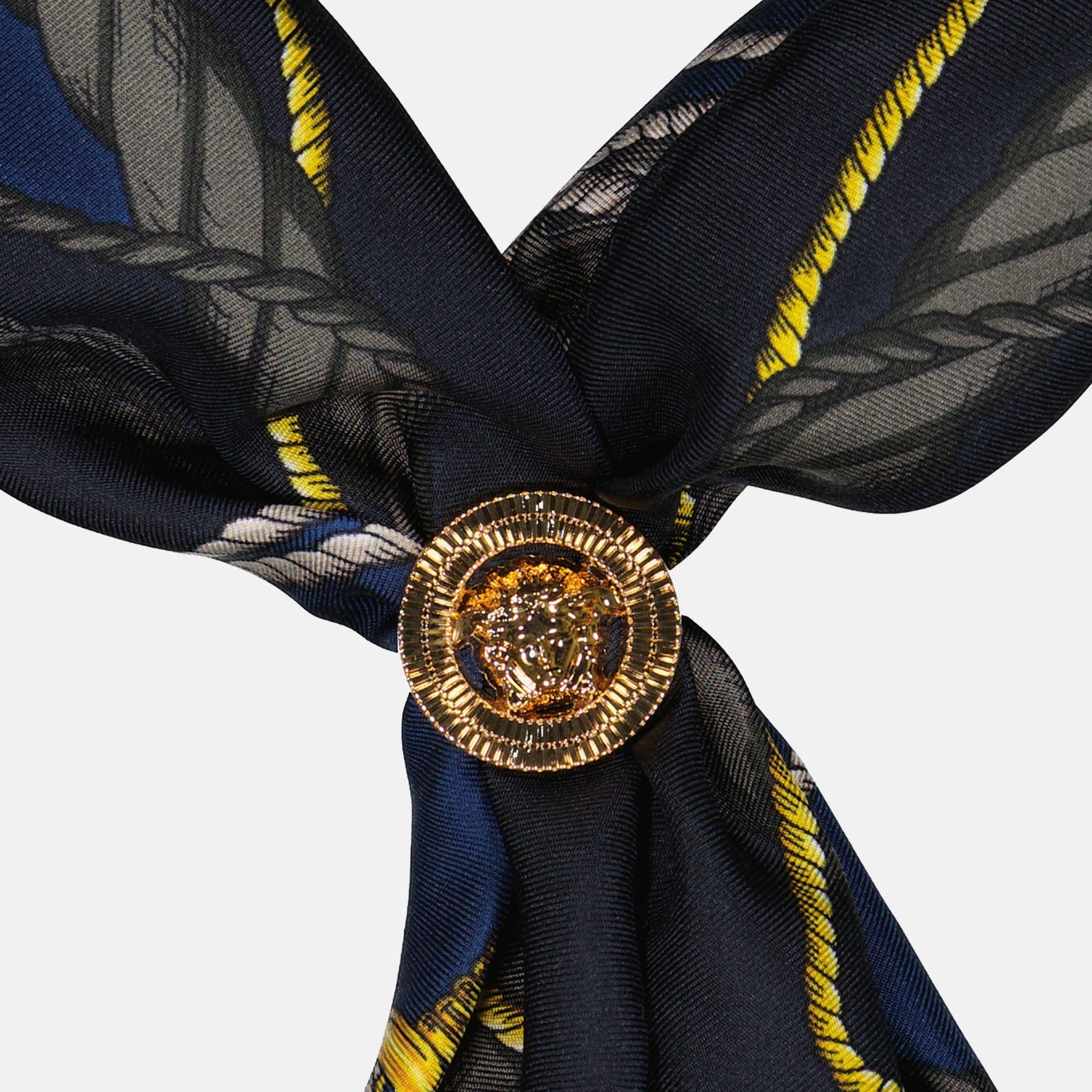 Versace, silk scarf, nautical scarf, luxury accessories, elegant scarf