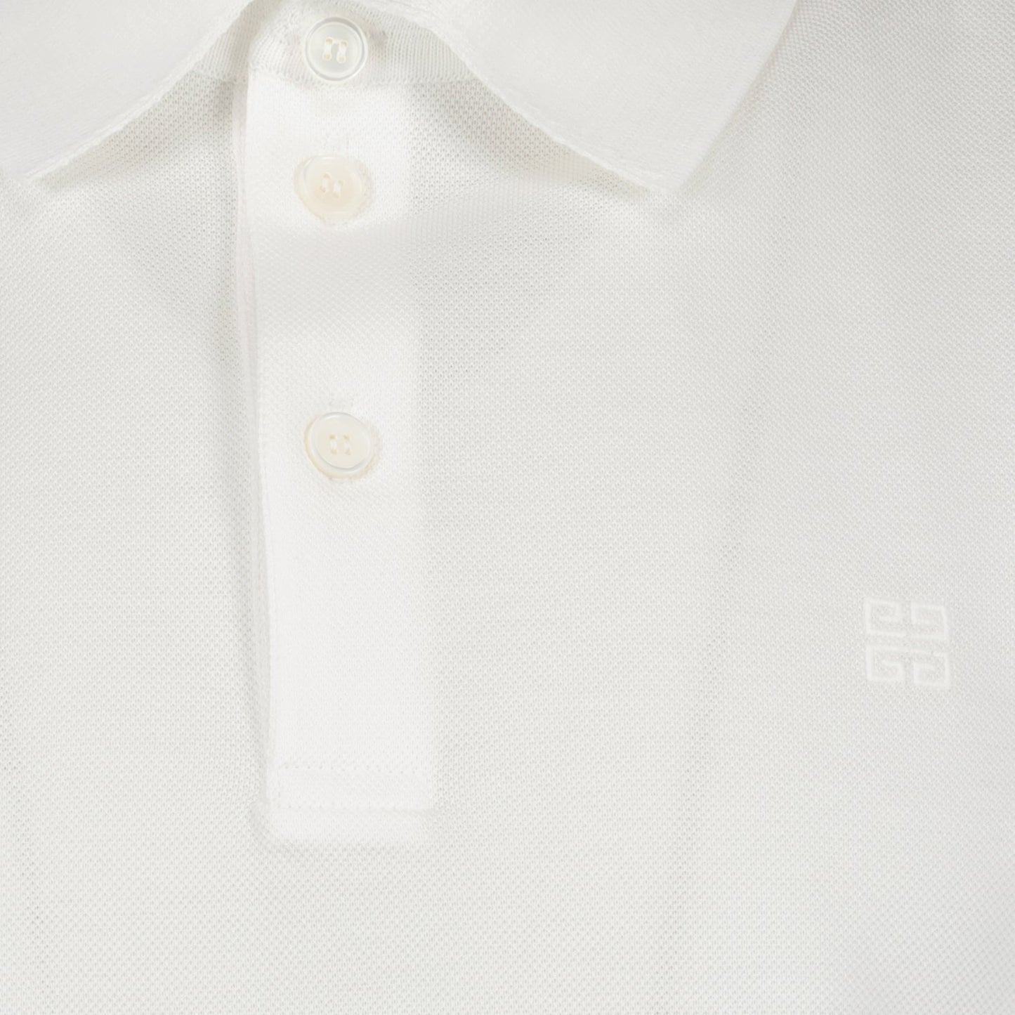 Polo shirt, Givenchy, luxury polo, white polo, 4G logo