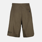 Givenchy shorts, green cotton shorts, luxury casual wear, designer shorts, sophisticated men’s clothing