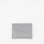 Givenchy, leather card holder, luxury accessories, micro 4G pattern, elegant card holder