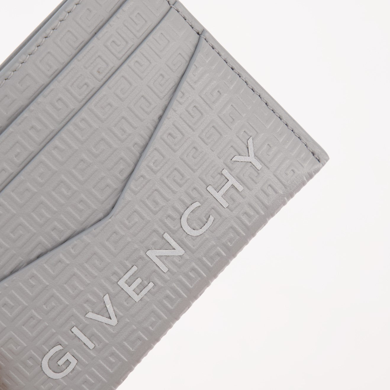 Givenchy, leather card holder, luxury accessories, micro 4G pattern, elegant card holder