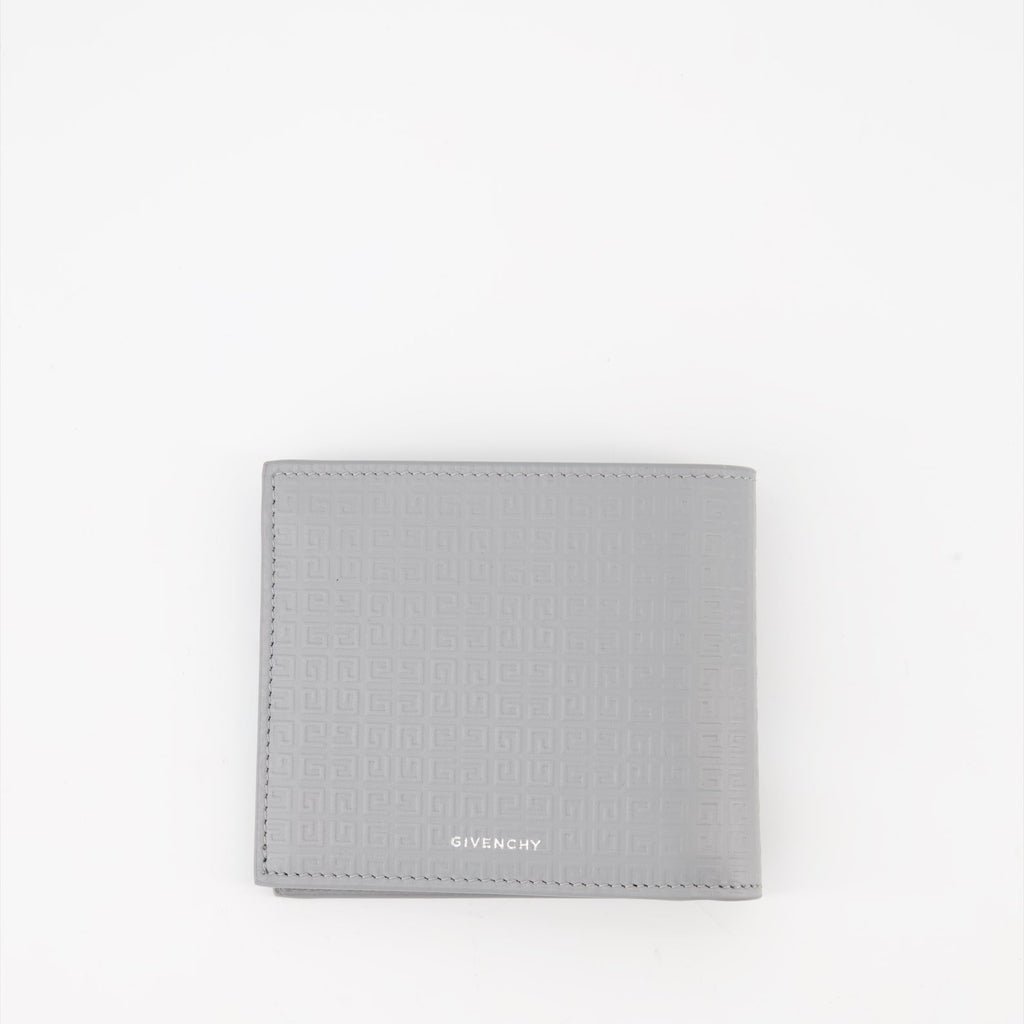 luxury wallet, grey leather wallet, Givenchy accessories, 4G wallet, designer wallet