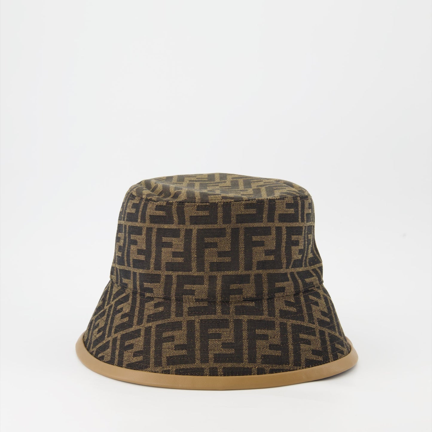 Fendi bucket hat, FF print hat, luxury accessories, designer hat, tobacco bucket hat