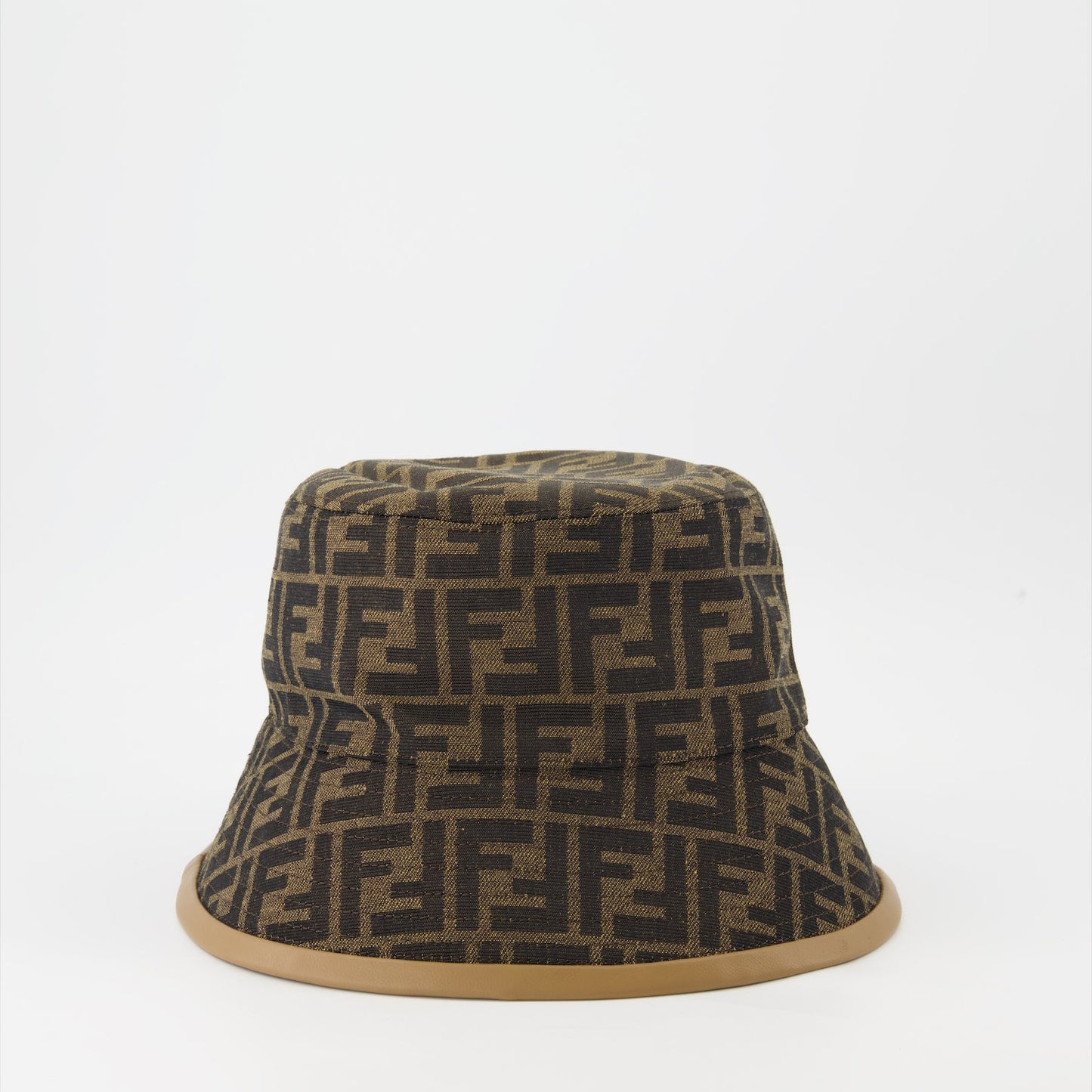 Fendi bucket hat, FF print hat, luxury accessories, designer hat, tobacco bucket hat