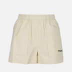 Fendi, beige shorts, nylon shorts, luxury fashion, elegant shorts