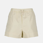 Fendi, beige shorts, nylon shorts, luxury fashion, elegant shorts