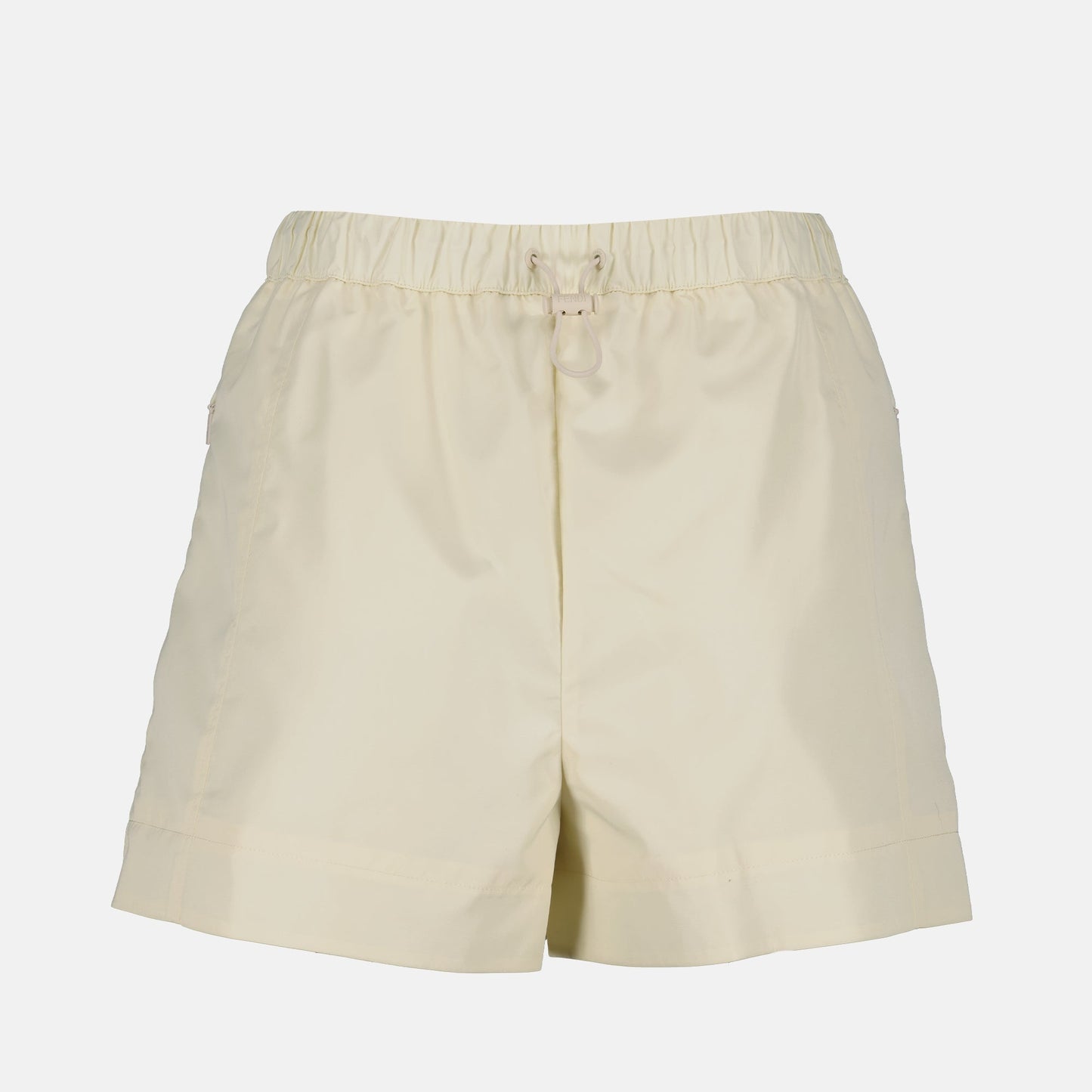 Fendi, beige shorts, nylon shorts, luxury fashion, elegant shorts