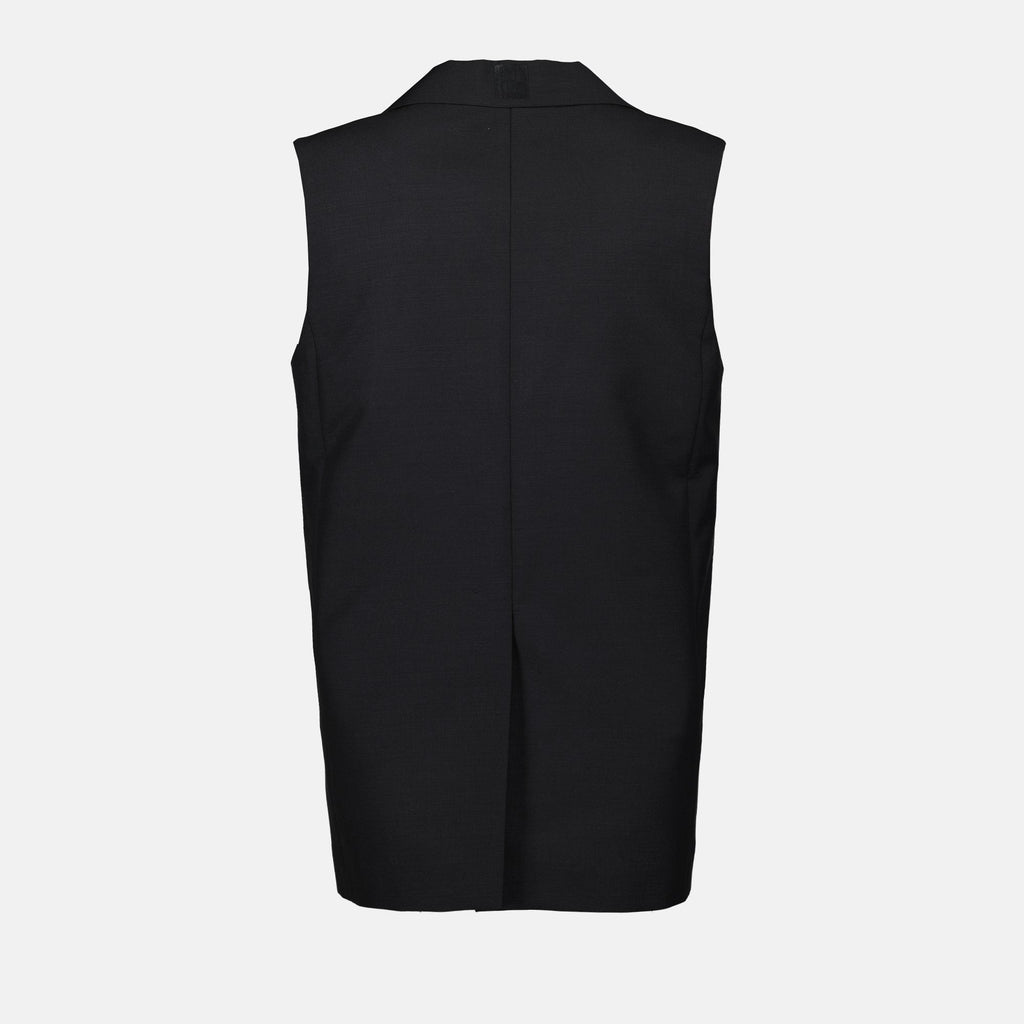 ノースリーブストライプブレザー