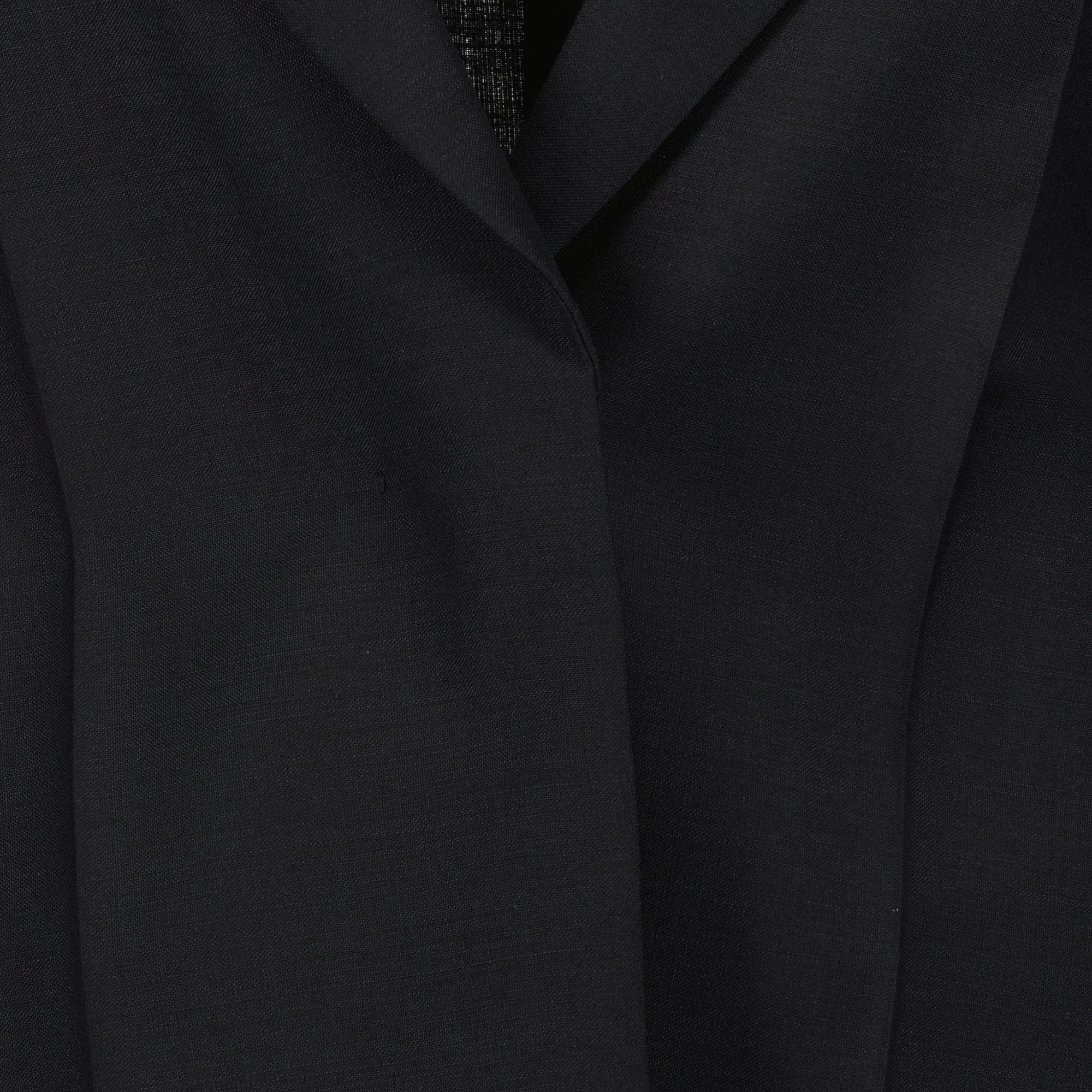 Sleeveless Striped Blazer