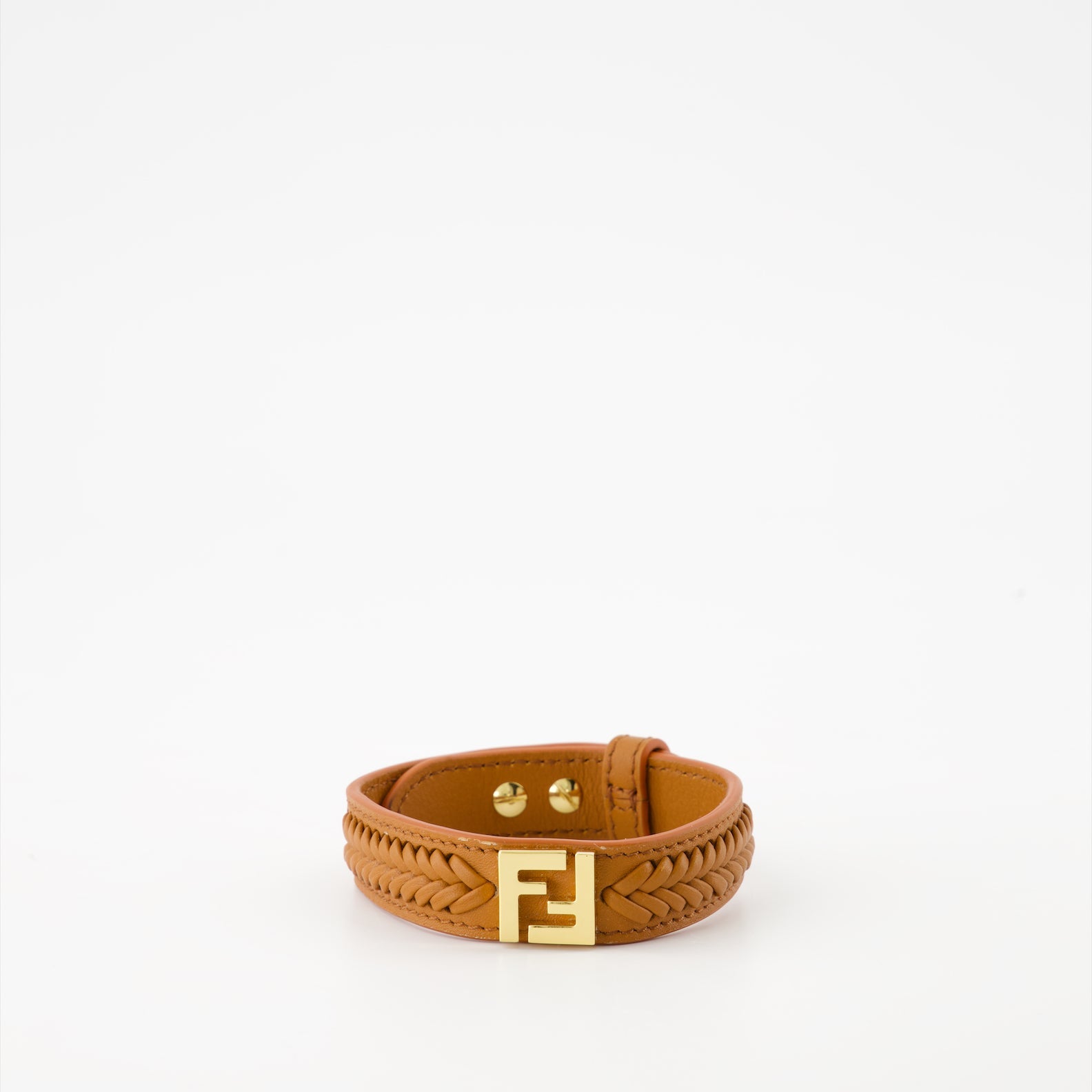 luxury bracelet, cognac leather bracelet, Fendi accessory, high-end jewelry, Forever Fendi