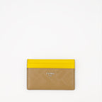 Fendi cardholder, luxury leather accessory, bicolor cardholder, Shadow Collection, sophisticated leather cardholder