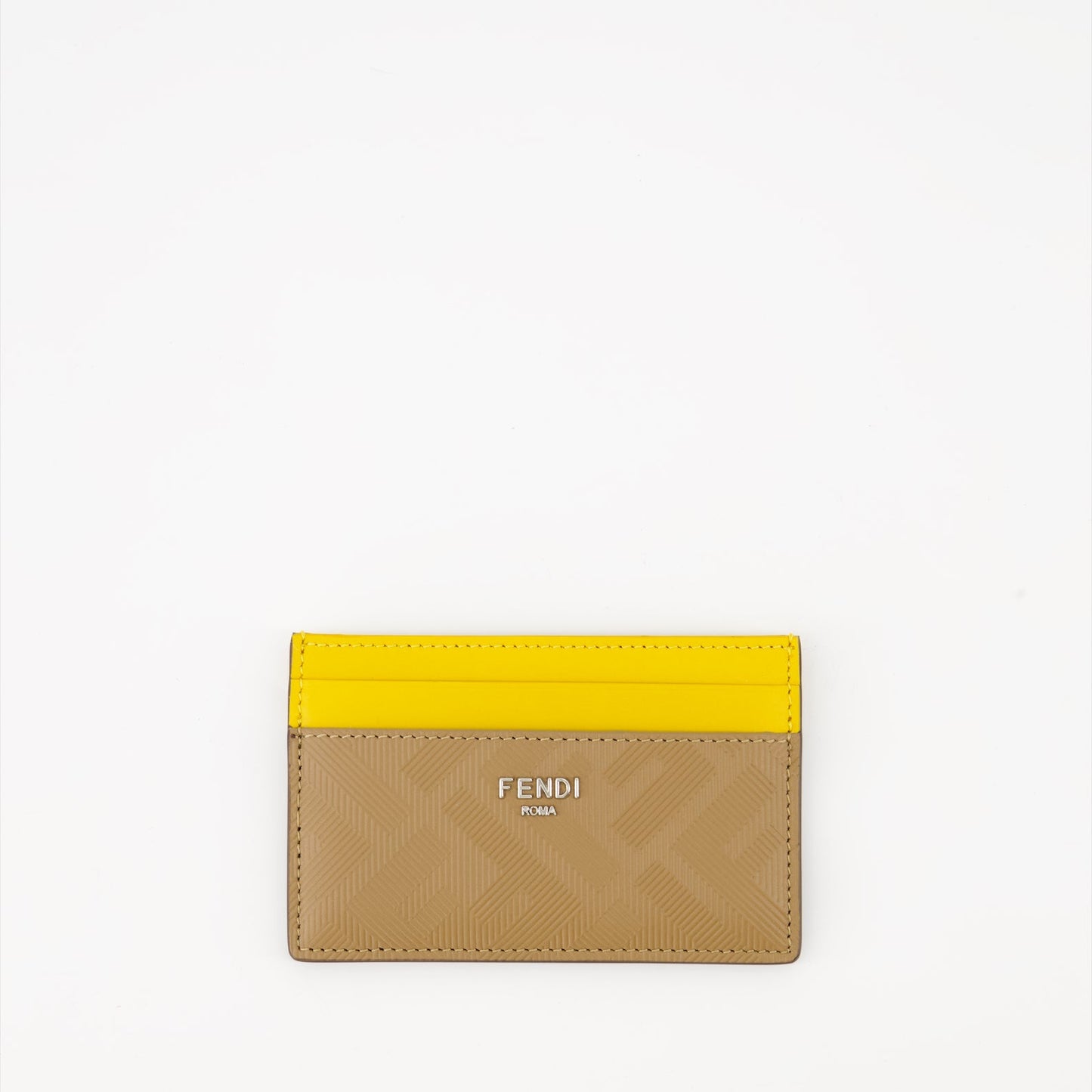 Fendi cardholder, luxury leather accessory, bicolor cardholder, Shadow Collection, sophisticated leather cardholder