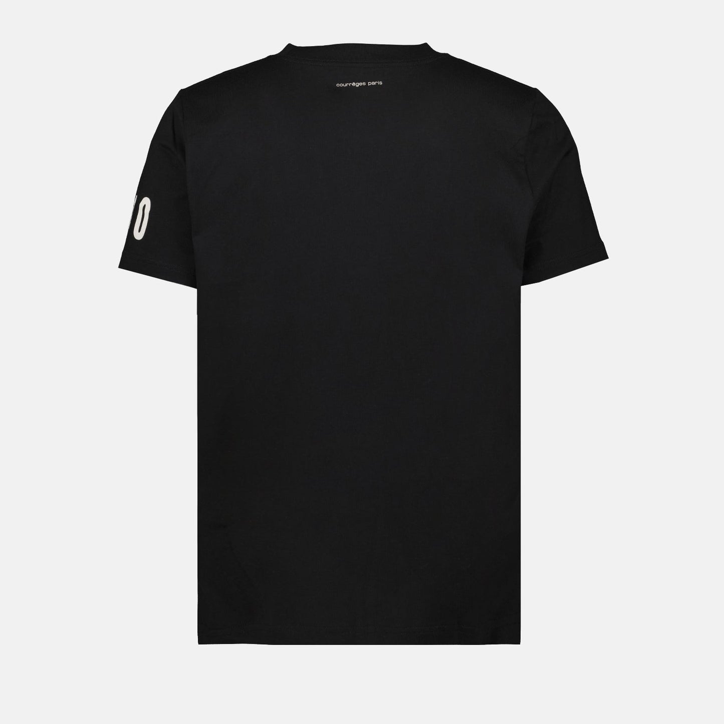 AC Straight T-shirt, Courrèges T-shirt, luxury black T-shirt, high-end menswear, designer T-shirt